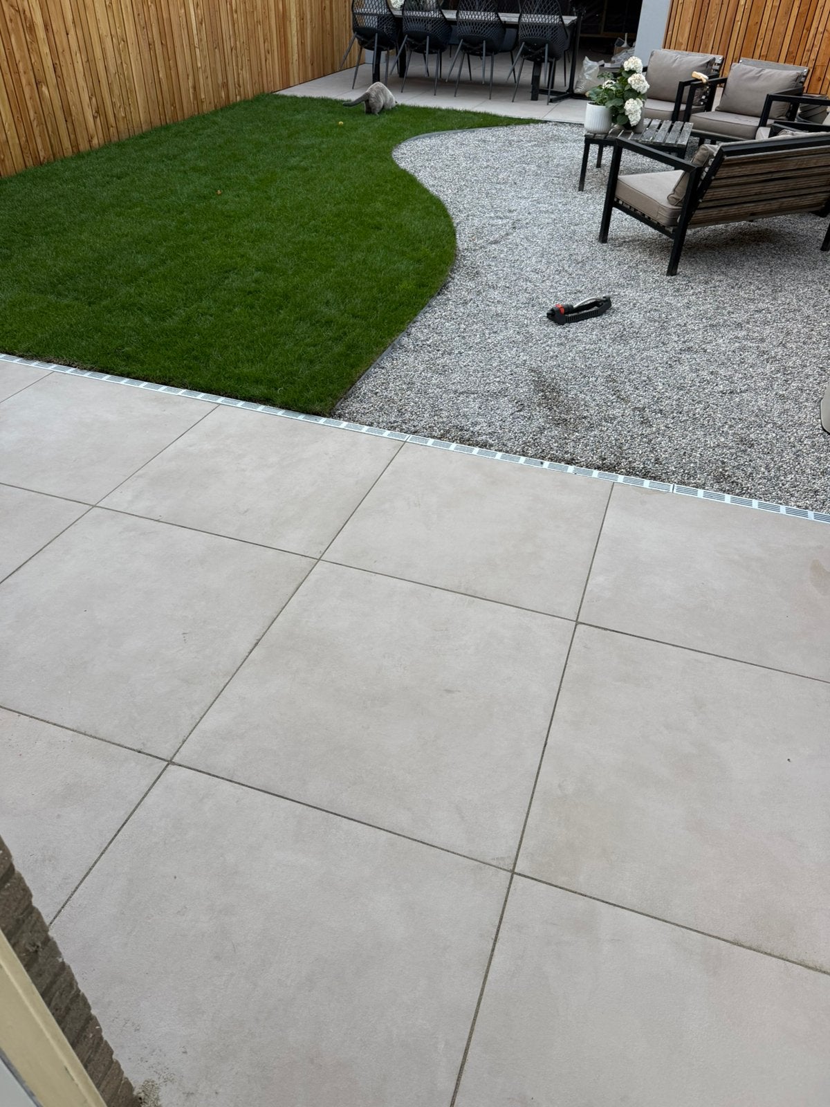 Keramische tegels taupe/beige 12 stuks (60x60x2 cm), Tuin en Terras, Tegels en Klinkers, Ophalen, Keramiek, Nieuw, Minder dan 5 m²