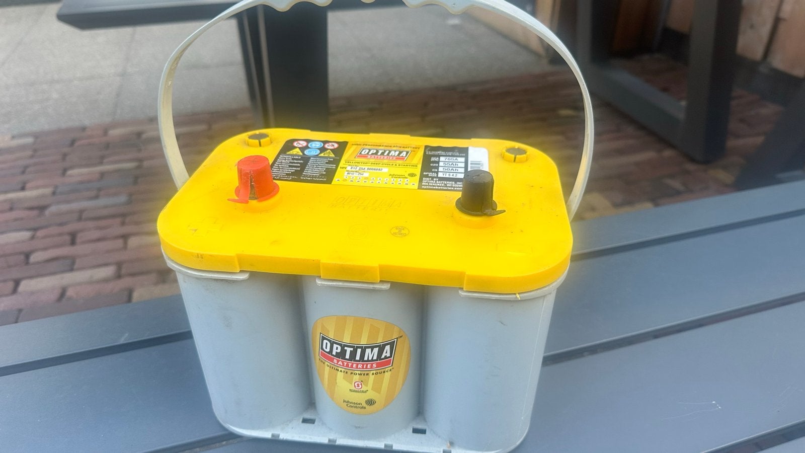 Optima Accu's: YellowTop (Deep Cycle) & RedTop (Startaccu), Ophalen, Gebruikt, Universele onderdelen