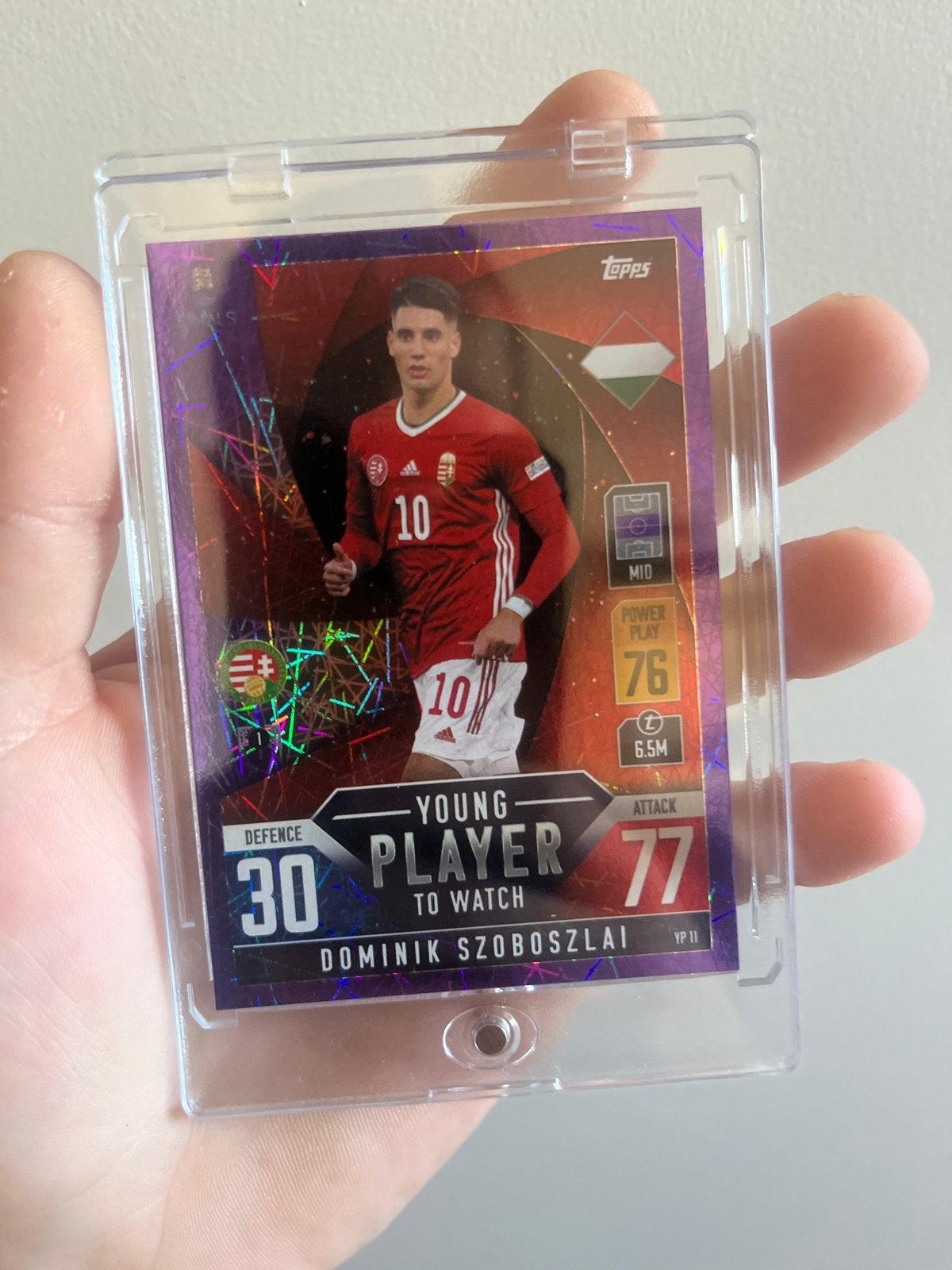 Dominik Szoboszlai Topps Match Attax Young Player kaart, Ophalen of Verzenden, Zo goed als nieuw, Buitenlandse clubs, Spelerskaart