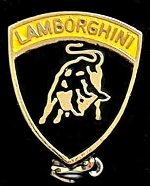 Lamborghini broche- zwaert geel emaille, Verzamelen, Speldjes, Pins en Buttons, Verzenden, Nieuw, Transport, Speldje of Pin