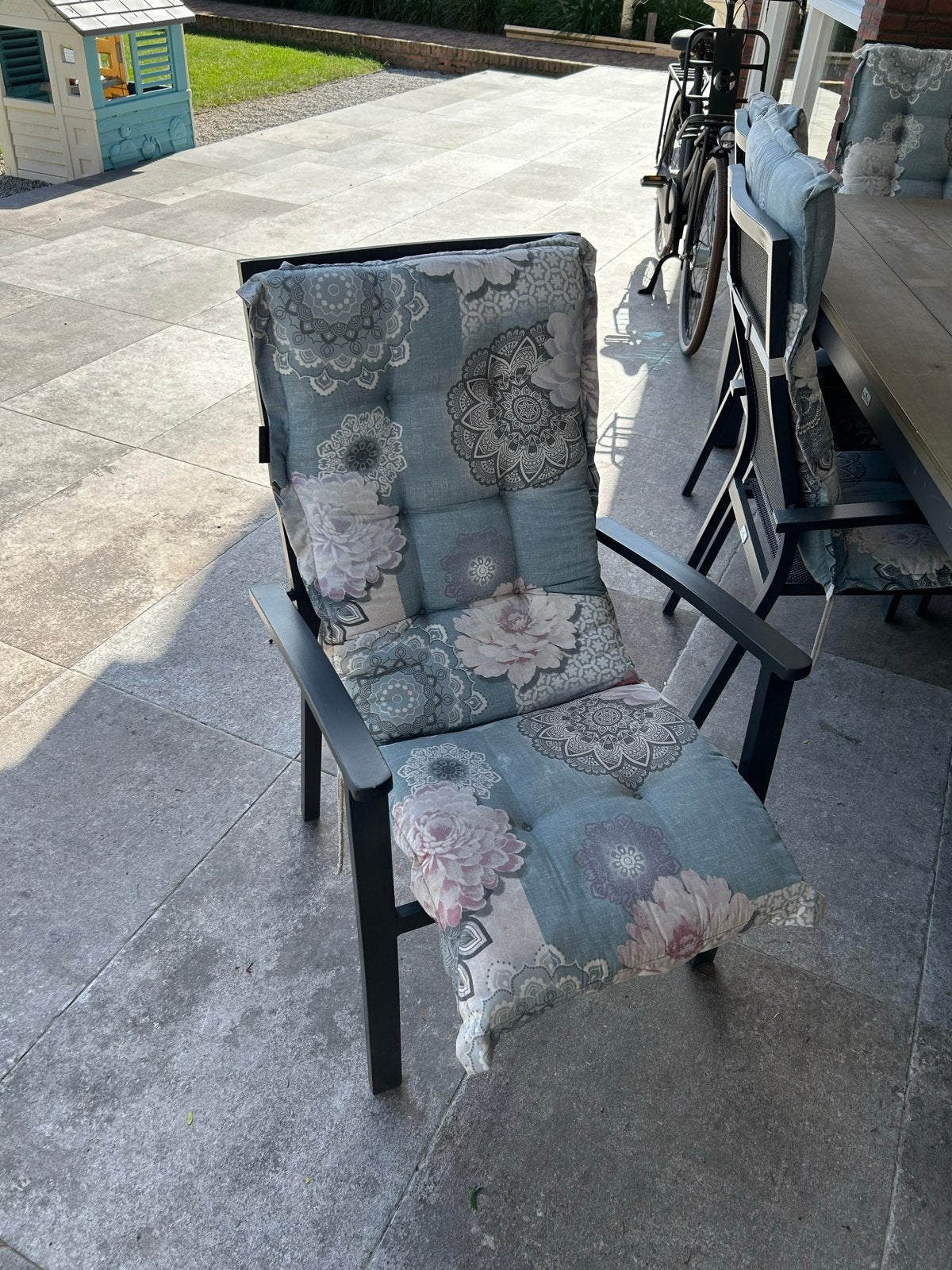 Tuinset met Stoelen, Tuin en Terras, Ophalen, Gebruikt, Aluminium, 8 zitplaatsen