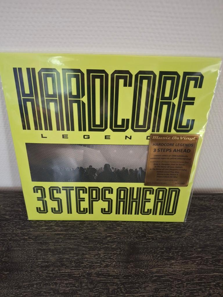 3 Steps Ahead - Hardcore Legends vinyl, Cd's en Dvd's, Vinyl | Dance en House, Ophalen of Verzenden, Nieuw in verpakking, 12 inch