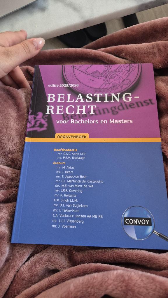 Belastingrecht voor bachelors en masters, Ophalen, Nieuw, HBO, Convoy