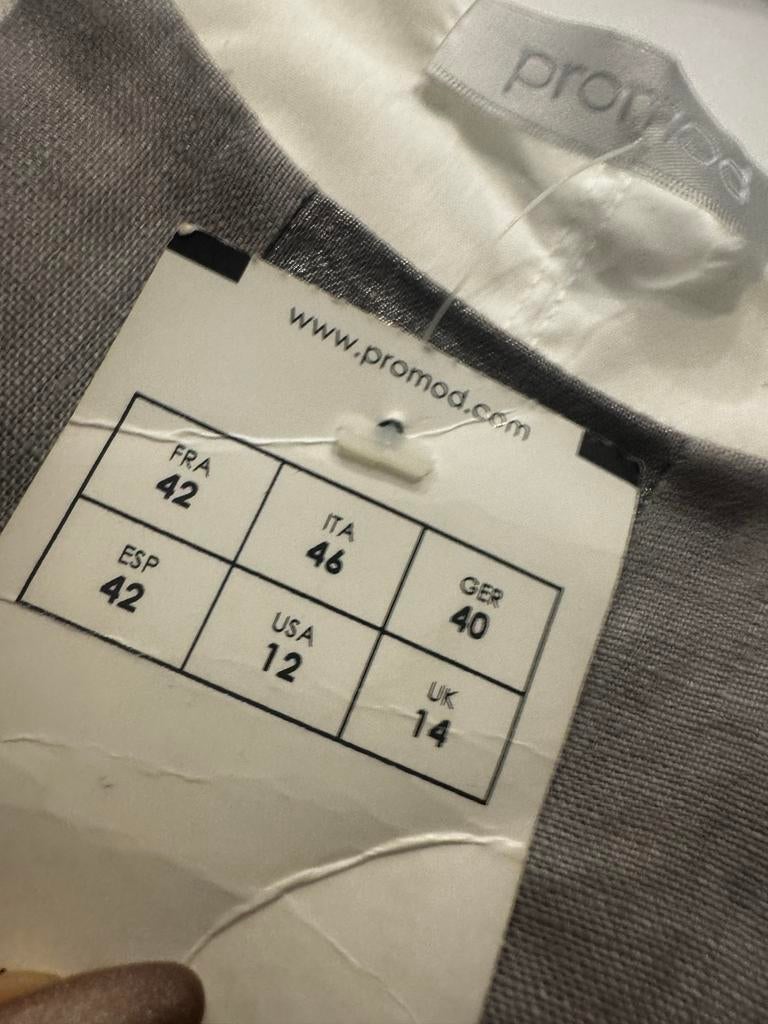 Nieuwe Promod jurk maat 40/42, Kleding | Dames, Wit, Maat 42/44 (L), Nieuw, Ophalen of Verzenden