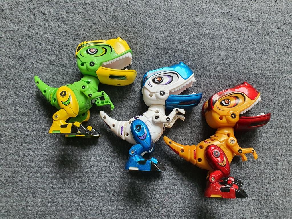 Die-cast Dinosaurus Speelgoed met Licht & Geluid - 3 Stuks, Ophalen of Verzenden, Nieuw, Jongen of Meisje
