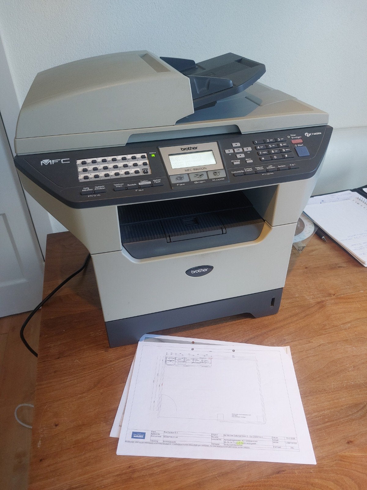 Brother MFC-8860DN All-in-One Laserprinter - Schadevrij, Computers en Software, Ophalen, All-in-one, Faxen, Zo goed als nieuw