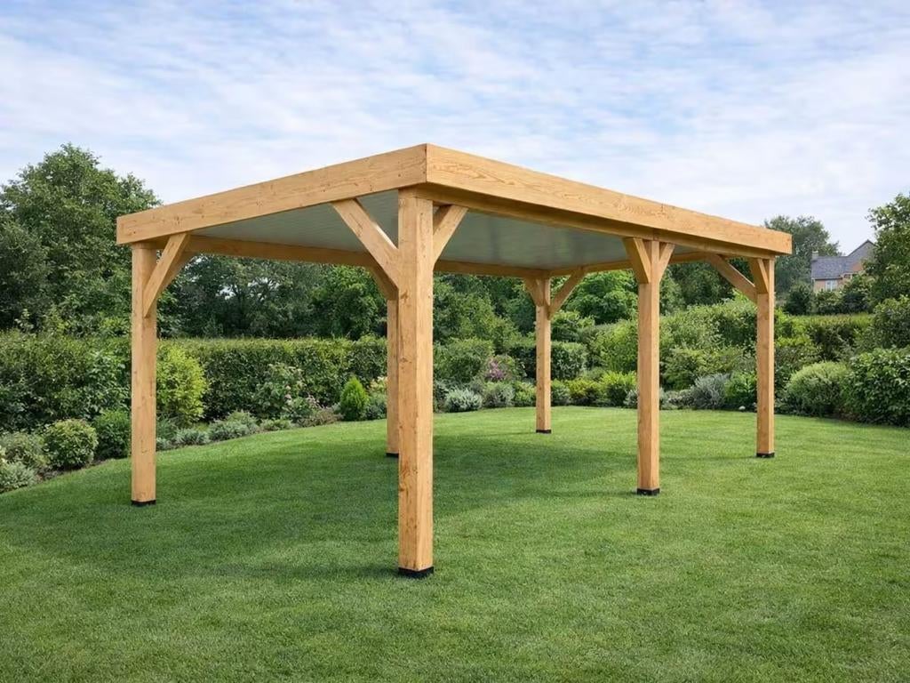 Douglas Houten Overkapping 600x300 cm, Tuin en Terras, Overkappingen, Ophalen of Verzenden, Nieuw, Overige typen