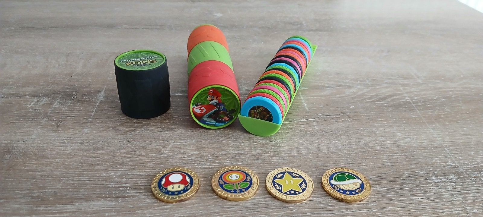 Mario Kart Koins complete set + 4 special edition munten, Plus, Ophalen of Verzenden