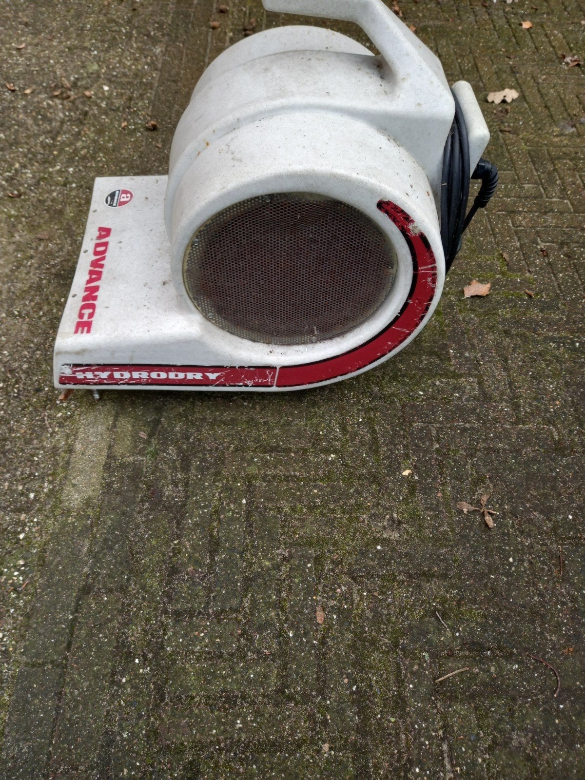 advance droger  2 standen, Ophalen, Afzuiger