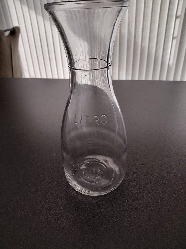 glazen waterkaraf +champagne glazen, Ophalen, Zo goed als nieuw, Overige typen