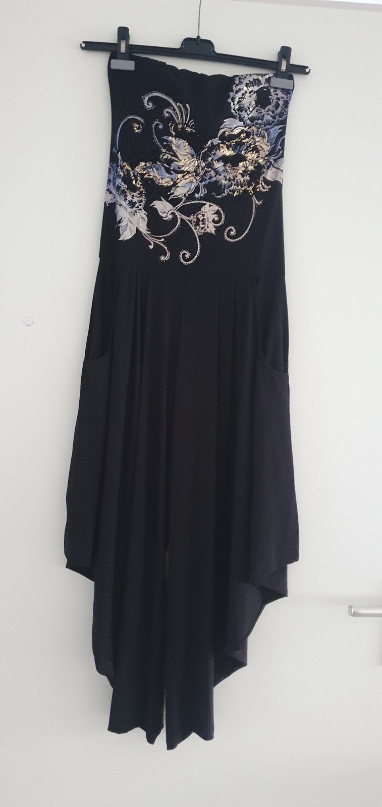 Mary Cool Jumpsuit Zwart met Bloemenprint Maat 36-38, Kleding | Dames, Zwart, Mary Cool, Ophalen of Verzenden, Maat 36 (S)