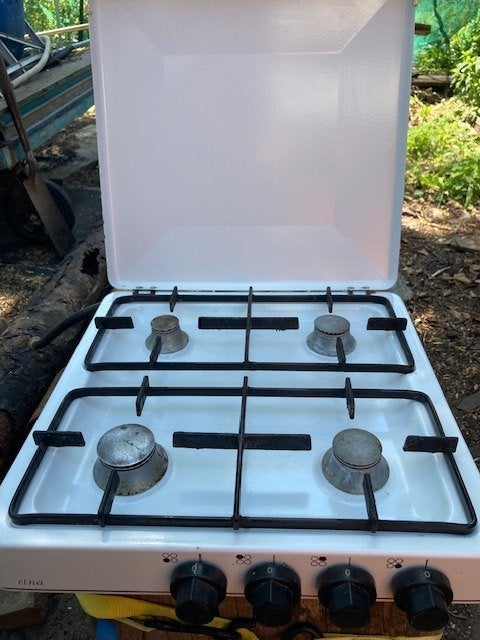 gasfornuis, Witgoed en Apparatuur, Fornuizen, Ophalen, Gebruikt, Minder dan 85 cm, 4 kookzones