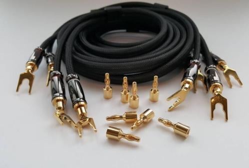 Ludic Hera loudspeakercable set [2pcs] length 2 mtr, Ophalen of Verzenden, Nieuw, 2 tot 5 meter