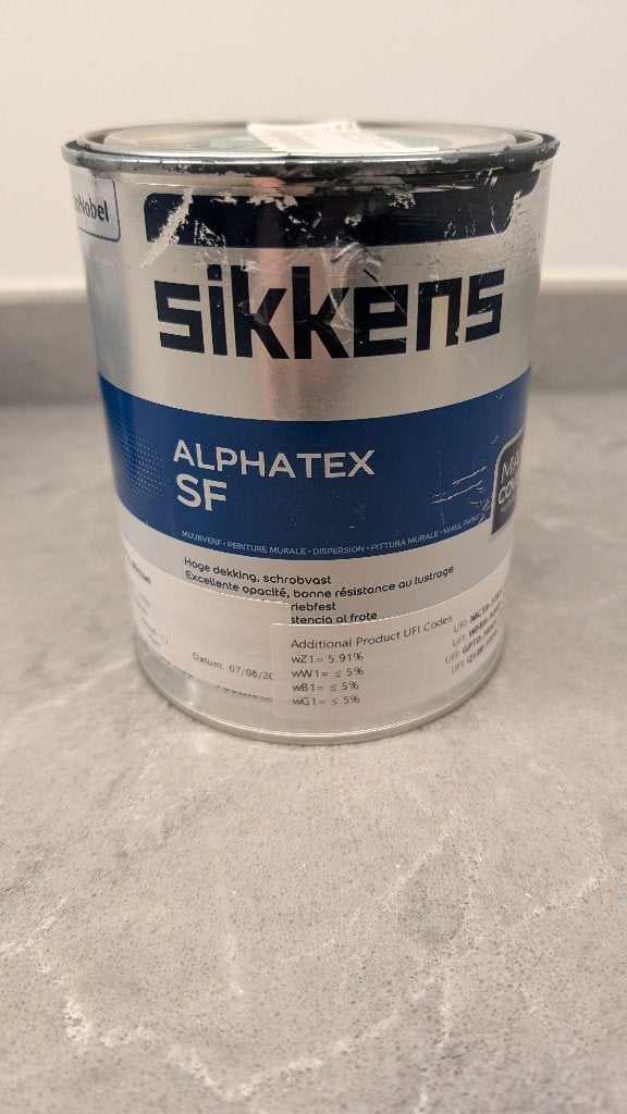 Sikkens Alphatex SF RAL 7016 - Muurverf/Gipsverf, Nieuw, Ophalen of Verzenden, Verf, Grijs
