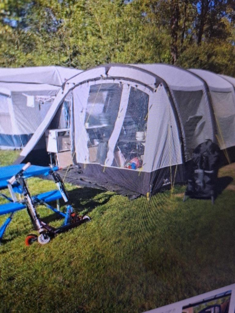 Kampa Croyde 6 AIR TC tunneltent - Zo goed als nieuw!, Ophalen, Zo goed als nieuw, Tot en met 6