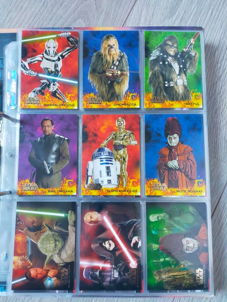 Star Wars Episode 3 Topps Movie Cards + Checklist, Ophalen of Verzenden, Zo goed als nieuw, Overige typen