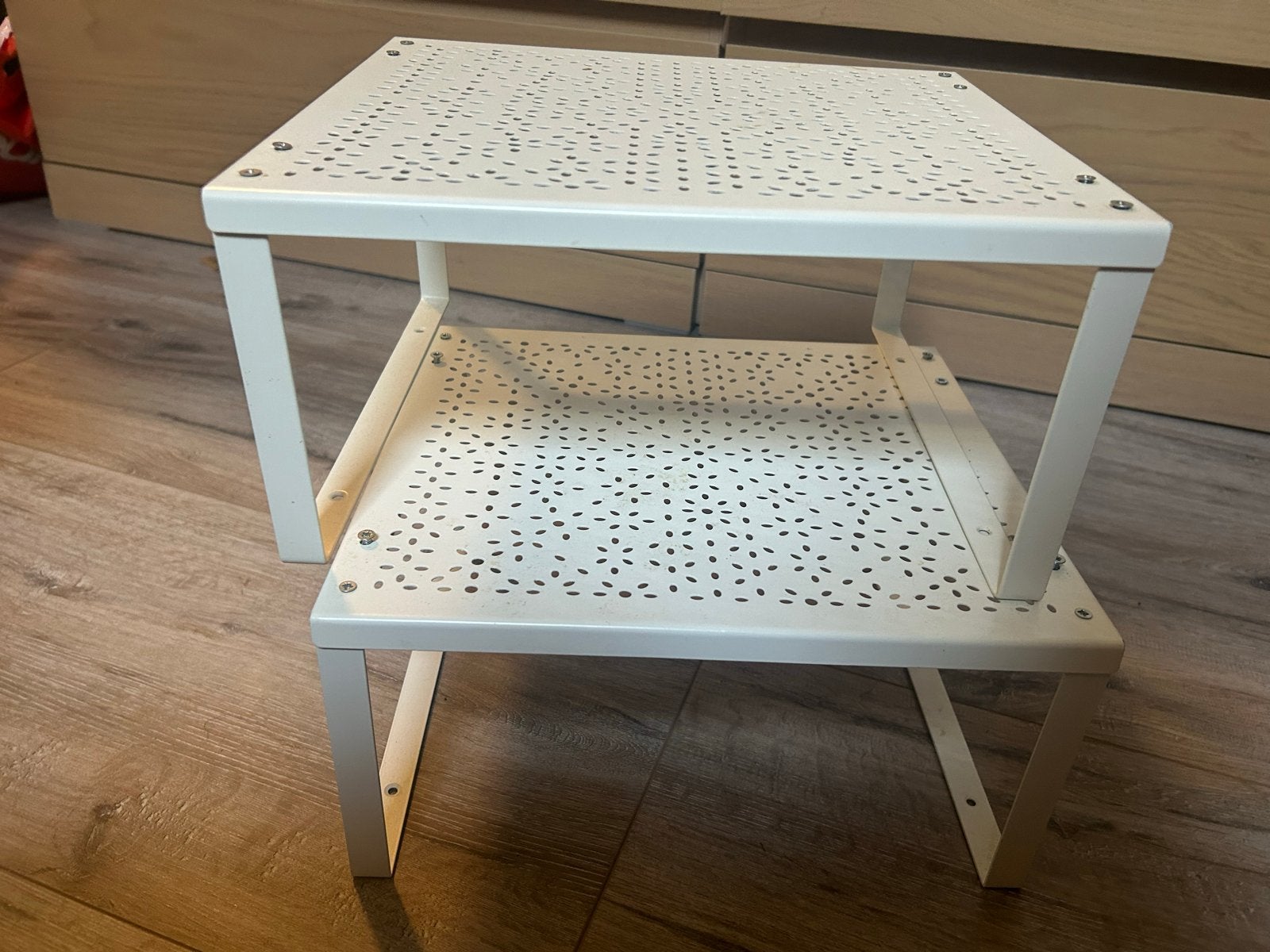 IKEA Variera plankinzet - Wit metalen keukenrek, Ophalen, Overige typen, IKEA, Zo goed als nieuw