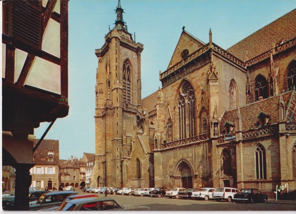 Frankrijk, Colmar met auto's Peugeot 404, Ophalen of Verzenden, 1960 tot 1980, Ongelopen, Frankrijk