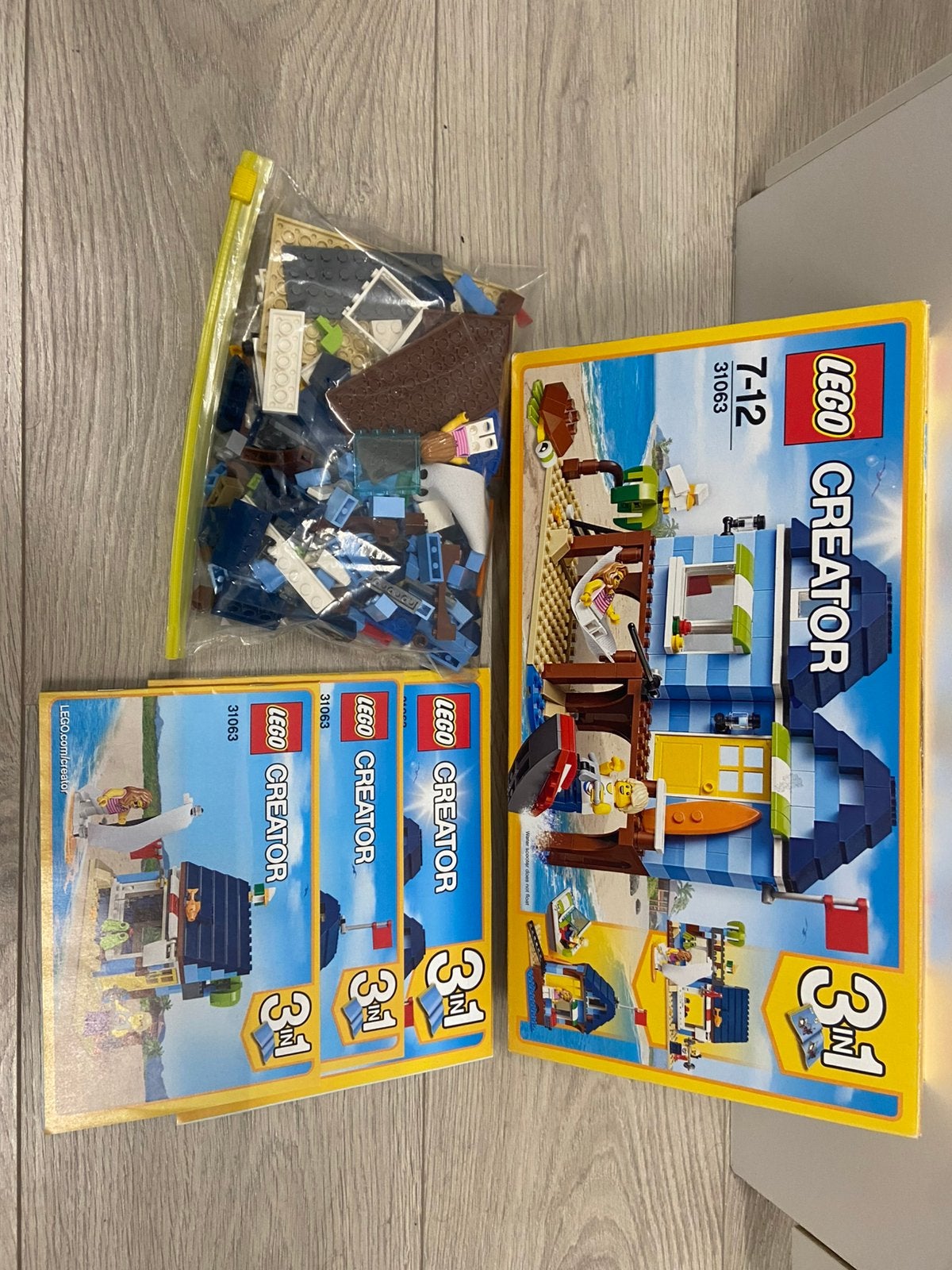 Lego 31063 Strandvakantie 100% compleet, Lego, Ophalen of Verzenden, Zo goed als nieuw, Compleet