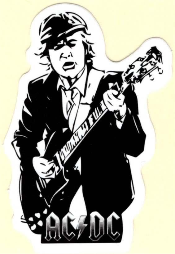 ACDC sticker #5, Verzenden, Nieuw, Foto of Kaart