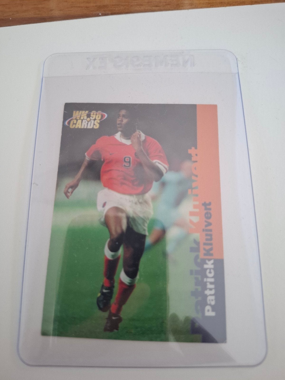WK 98 Cards Patrick Kluivert Voetbal Spelerskaart, Ophalen of Verzenden, Zo goed als nieuw, Overige binnenlandse clubs, Spelerskaart