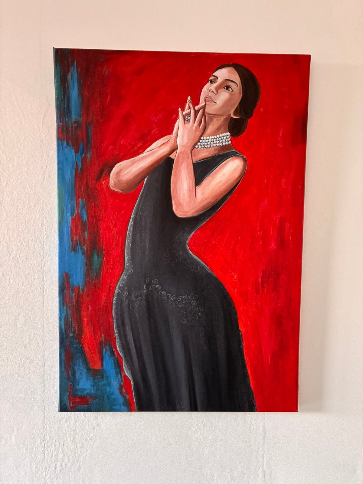 Reproductie Maria Callas in Concert by Dario Fo, Doek, Portret of Personen, Realistisch, Ophalen of Verzenden