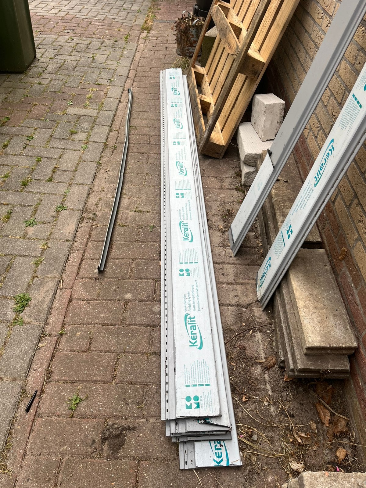 Keraliet grijs, Doe-het-zelf en Verbouw, Platen en Panelen, Ophalen, Zo goed als nieuw
