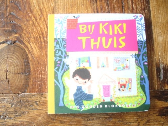 kleuter.05(1302) gouden blok  boekje. Bij kiki thuis., Boeken, Kinderboeken | Kleuters, Ophalen of Verzenden, Zo goed als nieuw