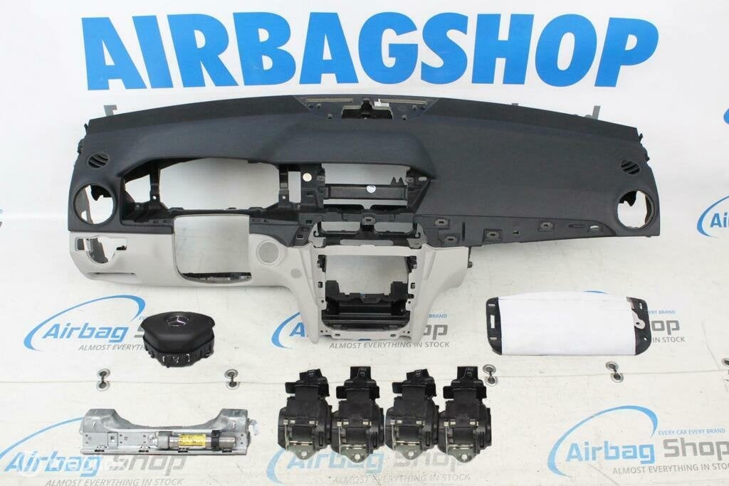 Airbag set Dashboard zwart/wit Mercedes C klasse W204, Auto-onderdelen, Dashboard en Schakelaars, Gebruikt, Ophalen of Verzenden
