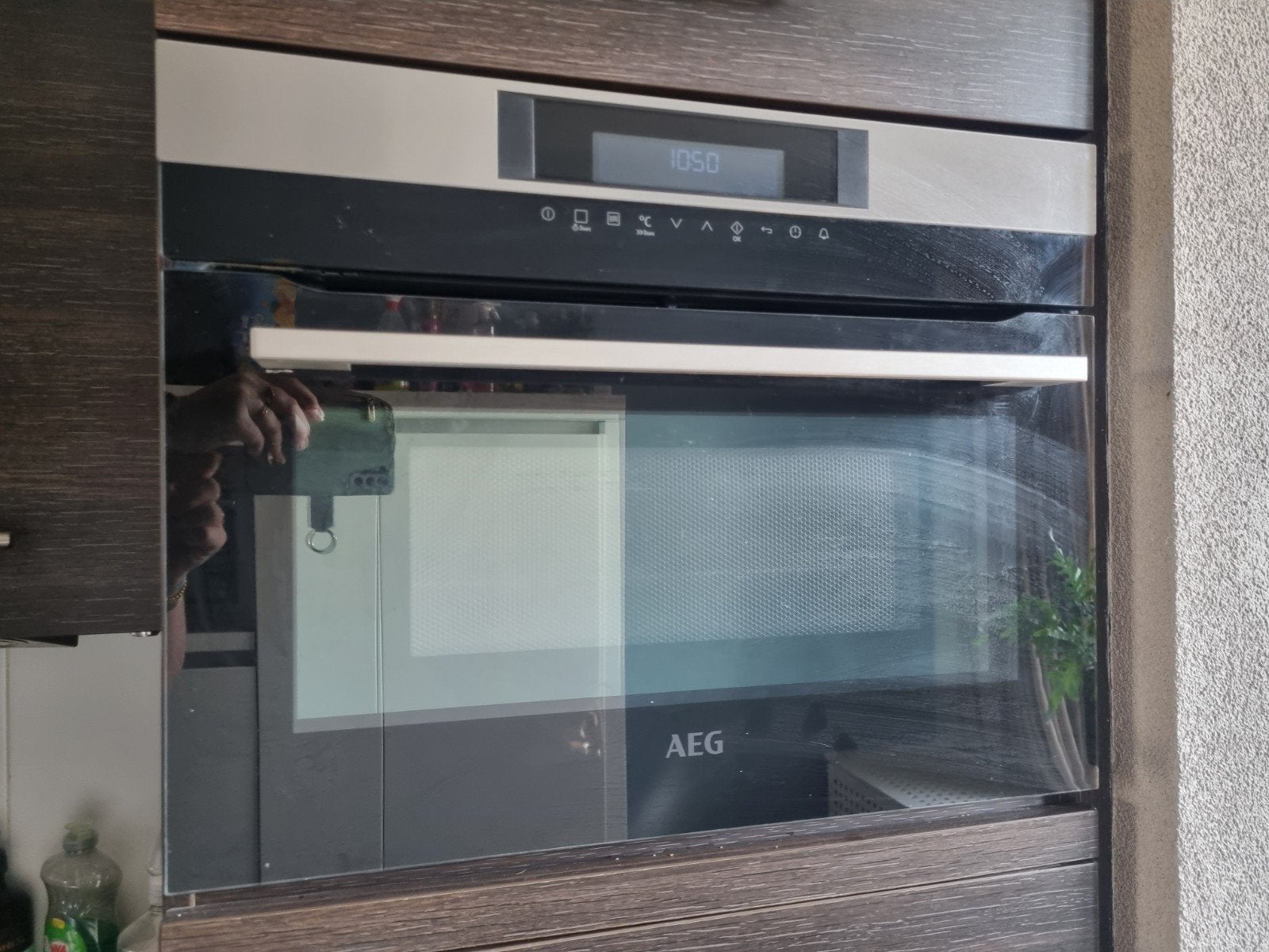 AEG combi-oven inbouw 60 x 45, Ophalen, 45 tot 50 cm, Gebruikt, AEG