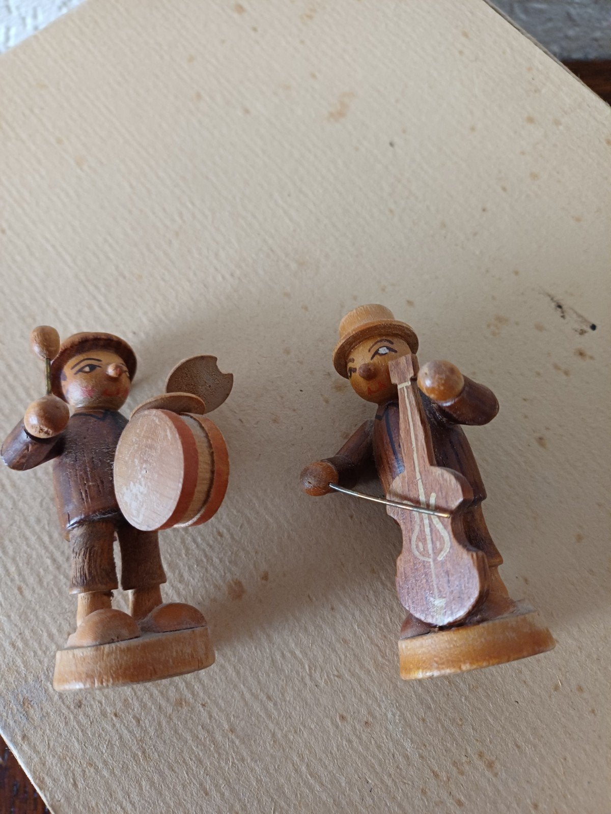 Erstgebergte houten Poppentjes, Ophalen of Verzenden, Gebruikt