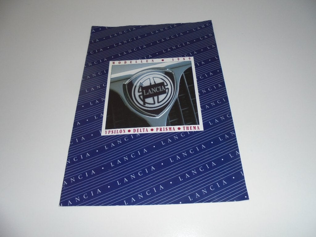 brochure Lancia modellenprogramma  1989, Ophalen of Verzenden, Zo goed als nieuw, Overige merken