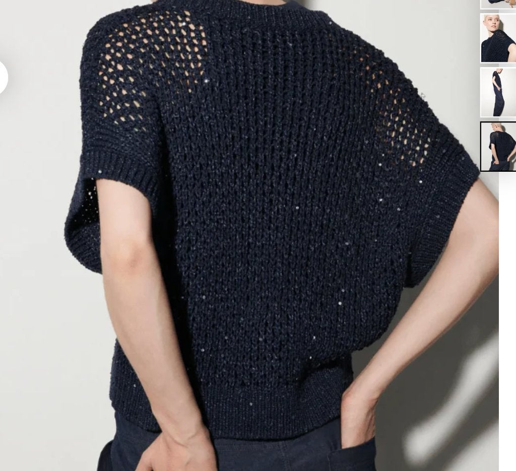 Luisa Cerano - Navy top - Nieuw! - Maat 40, Maat 38/40 (M), Nieuw, Verzenden, Blauw