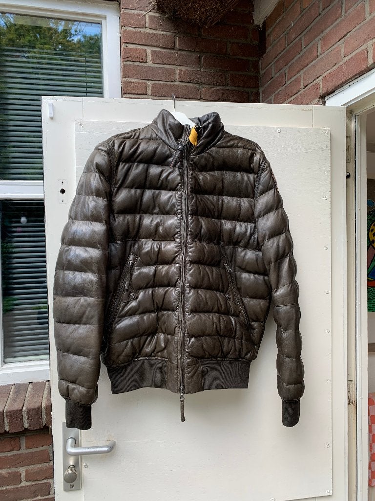 PARAJUMPER ORGINELE EN SPLINTERNIEUWE LEDEREN JAS, PARAJUMPER, PARAJUMPER, Maat 48/50 (M), Nieuw