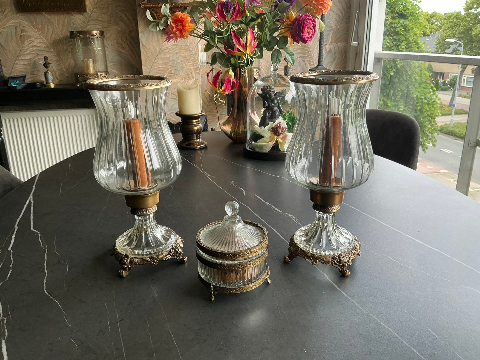 Baroque windlichten, Ophalen of Verzenden, Overige materialen, Minder dan 25 cm