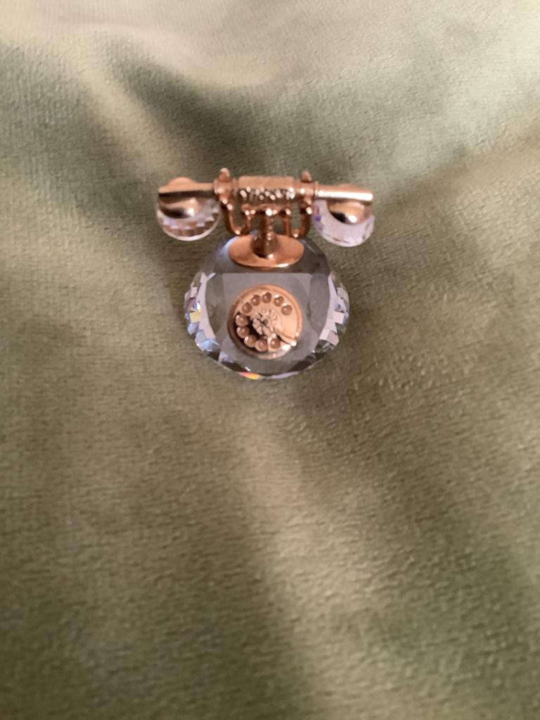 Swarovski Kristallen Telefoon Miniatuur, Ophalen of Verzenden, Zo goed als nieuw