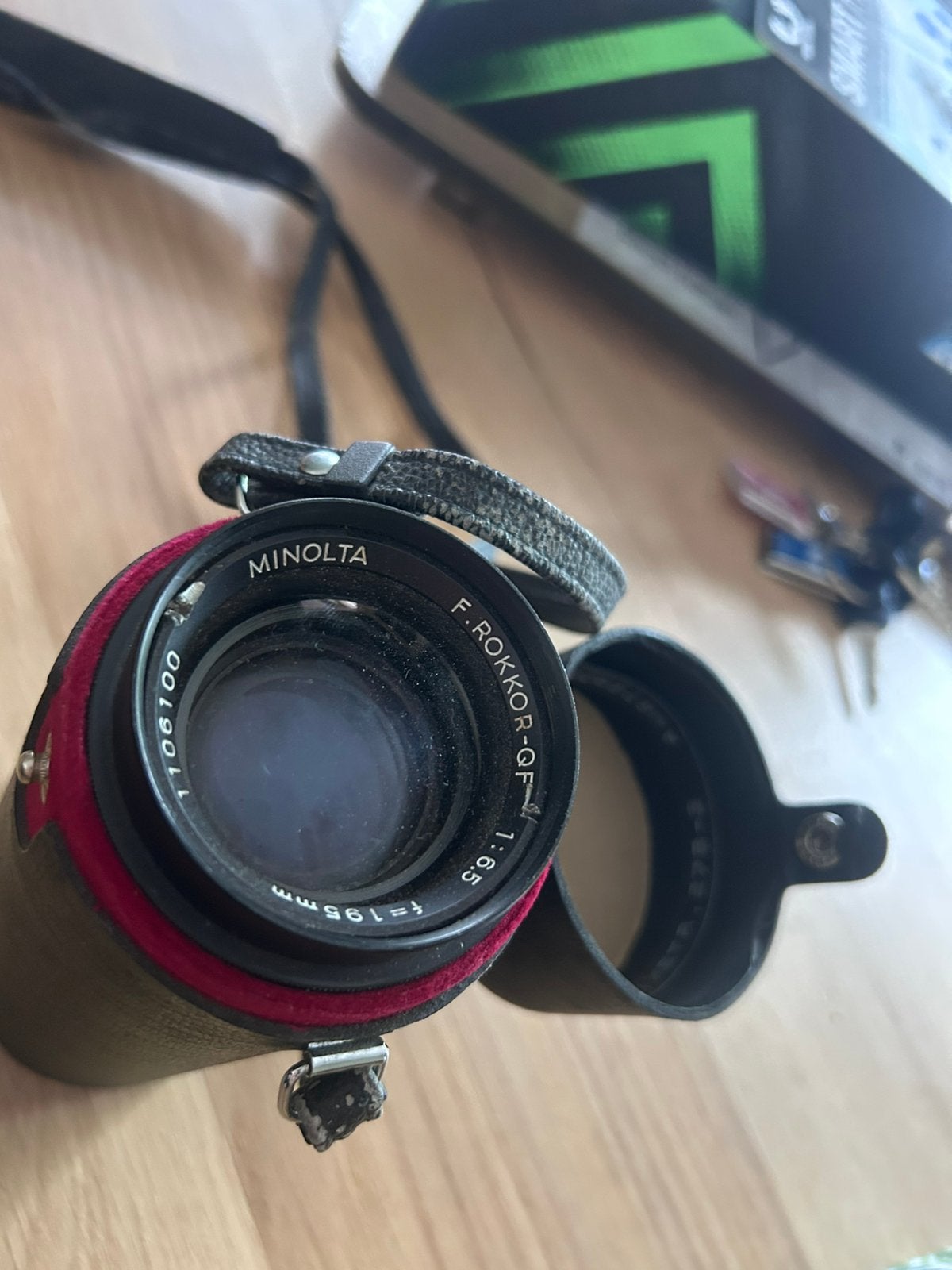Minolta F.Rokkor-QF 195mm f/6.5 vintage lens, Audio, Tv en Foto, Fotocamera's Analoog, Ophalen of Verzenden, Zo goed als nieuw