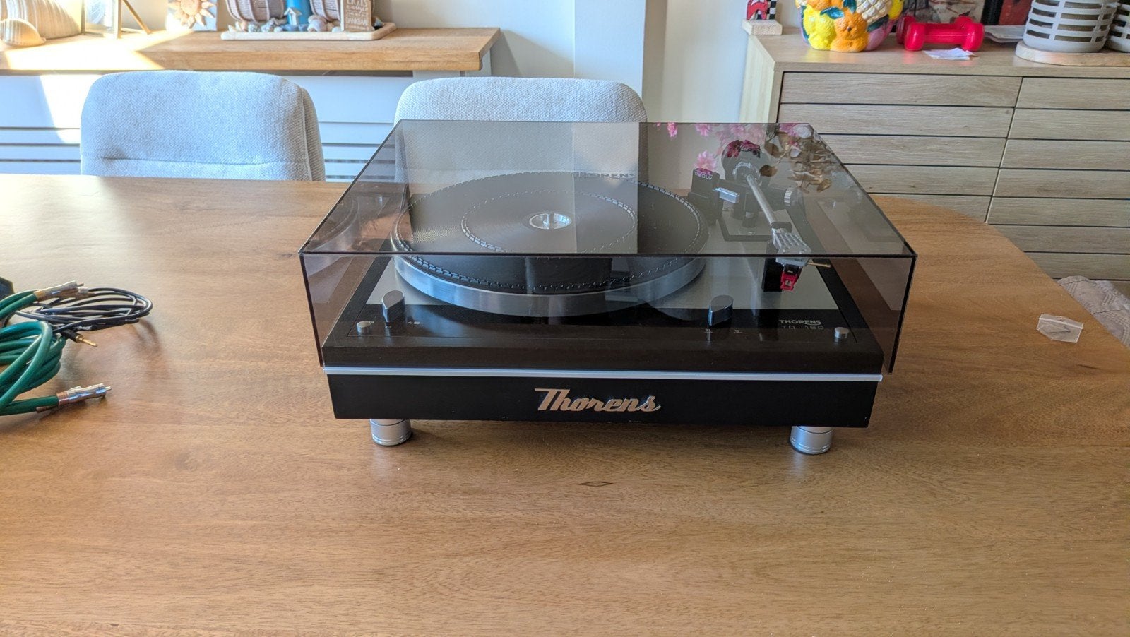 thorens TD 160, Audio, Tv en Foto, Platenspelers, Ophalen, Zo goed als nieuw, Thorens