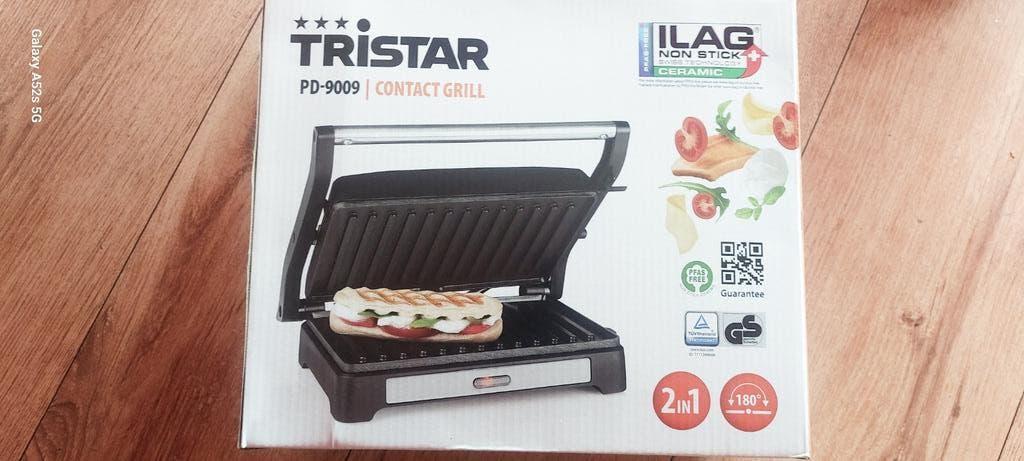 Tristar pd-9009 contact grill, Witgoed en Apparatuur, Contactgrills, Ophalen of Verzenden, Zo goed als nieuw