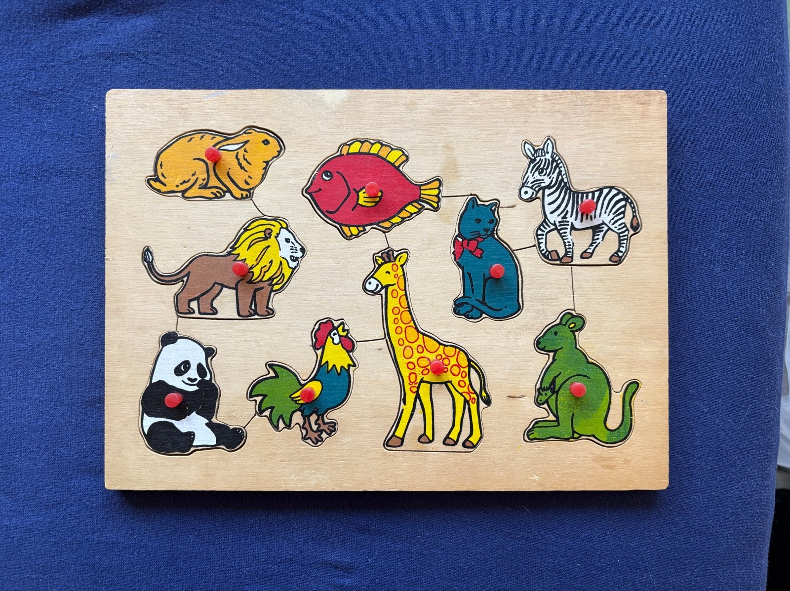 Houten Insteekpuzzels Set - Dieren, Mensen, Circus, Ophalen, Gebruikt, Overige typen