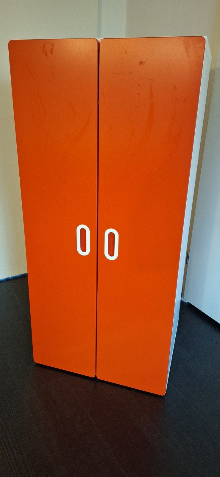 IKEA Stuva Kinderkast 50x60x128 - Oranje/Wit, Ophalen, Gebruikt, 50 tot 70 cm, 105 cm of meer