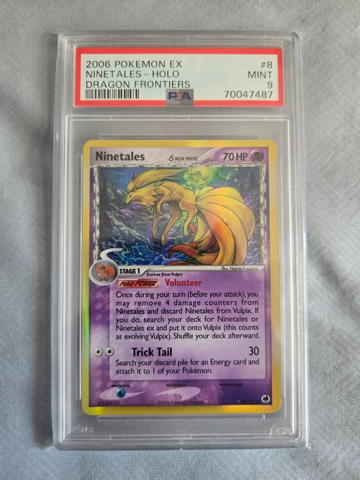 Ninetales #8 psa 9, Ophalen of Verzenden, Zo goed als nieuw