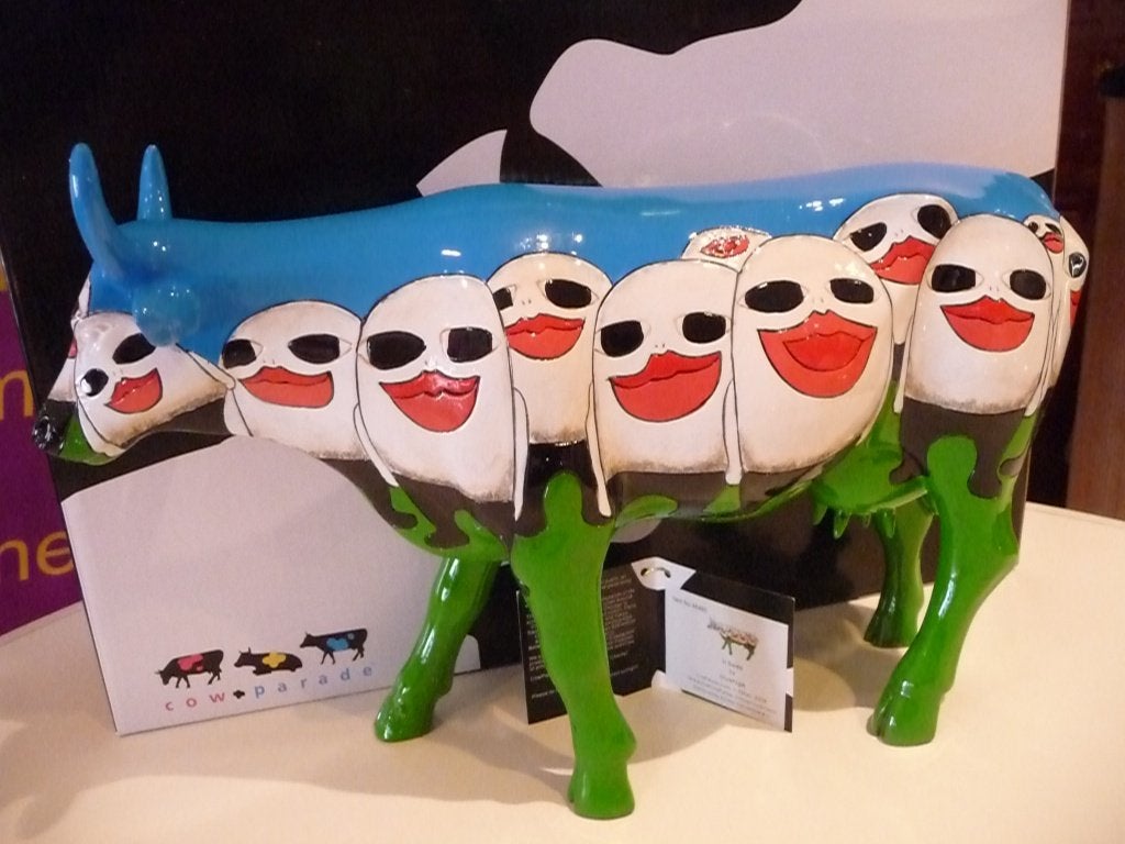 Nieuw Cow Parade koe It Sees large gratis verzending., Ophalen of Verzenden
