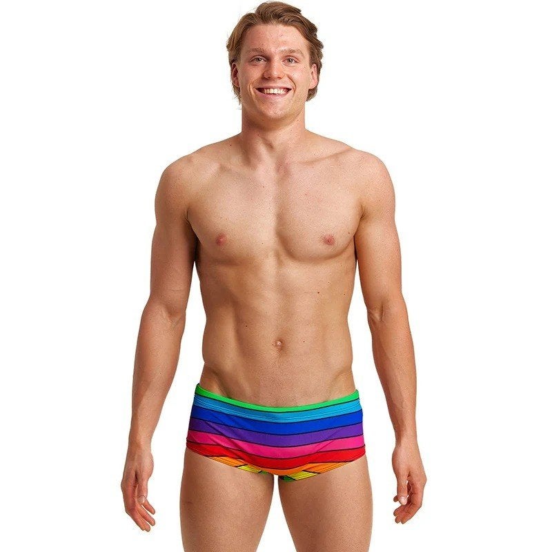 Nieuwe Funky Trunks M Sidewinder Trunks Rainbow Racer, Funky Trunks, Meerkleurig, Funky Trunks & Funkita, Sales@wayfunky.com