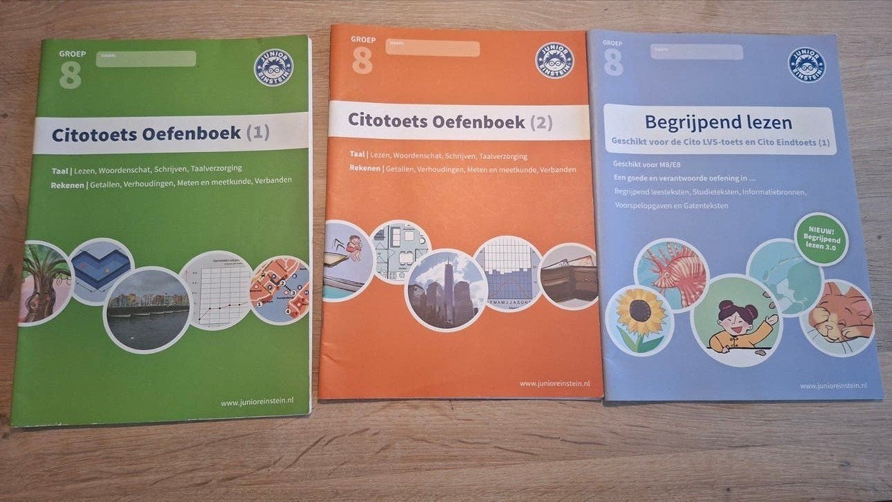 Cito oefenboeken Groep 8: Taal, Rekenen & Begrijpend Lezen, Ophalen of Verzenden, Zo goed als nieuw