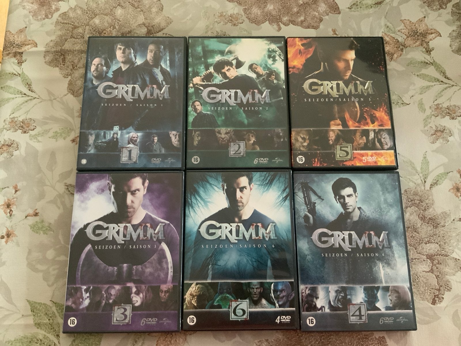 Grimm Seizoenen 6 seizoenen DVD Boxset, Engels, Vanaf 16 jaar, Nederlands, Science Fiction en Fantasy