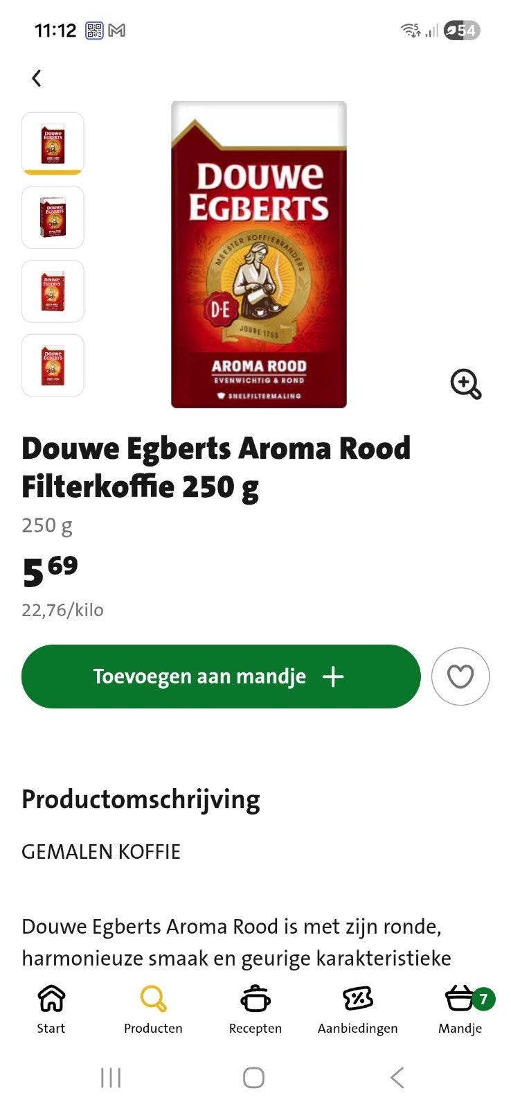 750gram koffie voor 10euro, Diversen, Ophalen