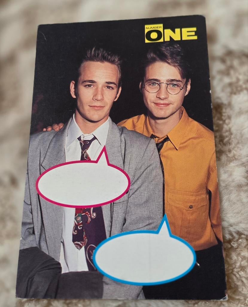 Luke Perry en Jason Priestley, Verzenden, 1980 tot heden, Ongelopen, Sterren en Beroemdheden