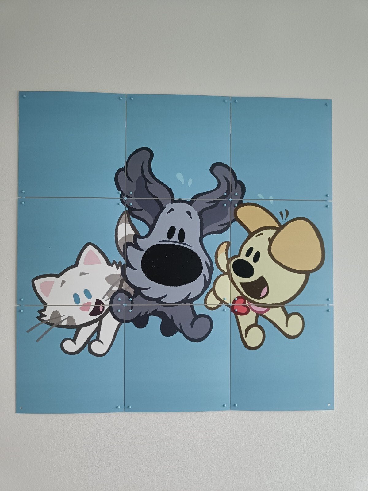 Woezel en Pip ixxi wanddecoratie, Ophalen of Verzenden, Zo goed als nieuw, Wandbord of Wandpaneel, Kunststof