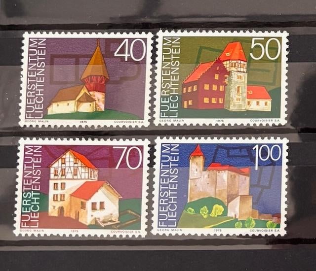 Liechtenstein, Mi 630-633, PF, Verzenden, Overige landen, Postfris